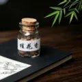 Handmade osmanthus incense pellets in glass bottle, portable natural aroma for relaxation home. - Osmanthus (Honey Pills)