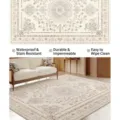 French retro vintage style living room carpet anti-stain wipeable bedroom floor mat - 120*160cm / Persian Girl