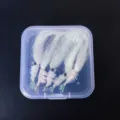 Boxed white artificial shrimp fishing lures set fly fishing hooks soft bait tackle equipment - Boxed Ice Silk Shrimp 5 Pcs