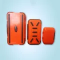 Portable orange fishing tackle box set, multi-function lure storage box for hooks and gear. - S / Orange