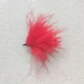 Red feather fishing lure, simulation weed hook artificial bait designed for outdoor angling. - 2# (Large Hook) / Red 1 Pc