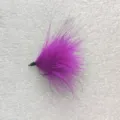 Purple Feather Fishing Fly Lure Colorful Simulated Weed Hook Bait for Bass and Trout Fishing - 2# (Large Hook) / Purple 1 Pc