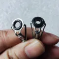 Set di anelli guida per canna da pesca punta in ceramica accessori DIY da pesca - Prima Sezione 7# (Diametro Interno 2.8mm) / Nuovo Anello Guida Prima Sezione (Acciaio Inossidabile 201)