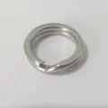 anneau brisé plat en acier inoxydable 304 pour connecteur de leurre de pêche - Diamètre Extérieur 5mm*Diamètre du Fil 0.7*Diamètre Intérieur 3.5mm