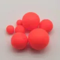 Bright foam fishing strike indicator round float beads for fishing tackle accessories - Diameter 10mm (Aperture 1.5mm) / Red
