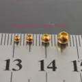 Golden metal blocking beads for fishing line, small copper beads size 2mm to 4mm accessory - 2.4mm 100pcs / Gold