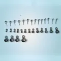 Stainless steel ceramic fishing rod guide rings set, multi-size DIY fishing tackle parts. - First Section 1# (Inner Dia. 0.9mm)