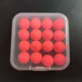 Pink foam fishing floating beads 12mm carp rig float bait accessories for reservoir fishing - Red