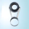 Anello guida per canna da pesca metallo ceramica occhio fai da te accessorio di riparazione - Seconda Sezione -- Diametro Interno Inserimento 8.5mm / Anello Guida Seconda Sezione (Ferro)