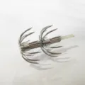 Stainless steel double layer 12-claw squid hook barbless fishing umbrella jig for sea fish - 4.0# / Stainless Steel Luminous Top