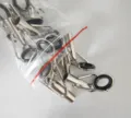 Roestvrijstalen hengel topgeleideringen vervanging DIY vissen tackle uitrusting - Maat S 10st (1.6mm-2.4mm elk 2st)