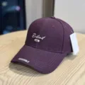 Purple embroidered baseball hat for women and men, stylish curved brim streetwear accessory. - Adult 54-60 Adjustable / Purple