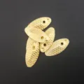 Gold fishing lure spinner blades fish scale metal willow spoons for DIY fishing tackle. - Spinner Blade / 13*6mm / Gold