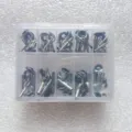 Roestvrijstalen hengelgeleidering set topring reparatie onderdelen 50stuk accessoires pro - Vishengel Geleidingsring Eerste Sectie Set / 0.9-2.2mm elk 5st