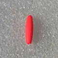 Bright red fishing float foam bead, enlarged long strike indicator for tackle DIY. - Red