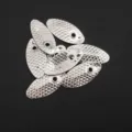Bulk Smith spinning spoon sequins 13x6mm thickened fish scale blades for DIY fly fishing lures - Spinner Blade / 13*6mm / Silver