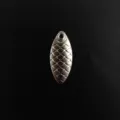 Silver Fish Scale Spoon Lure Micro Fishing Spinner Bait Component for Angling Gear - Fish Scale Blade / 13*6mm / Silver