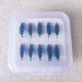Trout fly fishing hooks set 10pcs artificial fishing lures black woolly bugger box - Size 12 / Boxed Fly Hooks 10 Pcs