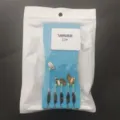 Set de línea de pesca con mosca con paletas metálicas y micro señuelo, talla 12 para pesca. - 12# / Rig de Anzuelo de Mosca (1 Tablero sin Ayuda de Lanzamiento)
