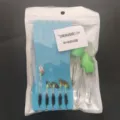 Juego de líneas de pesca con mosca con ayudas de lance y señuelos de imitación para pesca deportiva. - 12# / Rig de Anzuelo de Mosca (1 Tablero con 5 Ayudas de Lanzamiento)