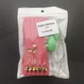 Set de moscas de pesca para trucha con flotadores de lance y lentejuelas para anzuelos - 12# / Rig de Anzuelo de Mosca con Alas (1 Tablero con 5 Ayudas de Lanzamiento)