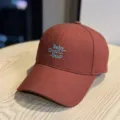 Unisex brown embroidered baseball cap with custom slogan, perfect for autumn casual wear. - 54-60cm (Adjustable) / Embroidered Letter Style (1707) / Orange