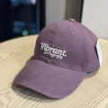 Purple baseball cap for women with deep crown and embroidered text, soft top sun hat detail. - Adult 54-60 Adjustable / Purple