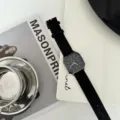 Minimalist square black watch with sleek strap, perfect for modern casual daily wear. - Black Strap Black Dial
