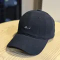 Classic black baseball cap with stylish embroidered text, casual cotton dad hat for daily wear. - Adult 54-60 Adjustable / Black
