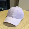 Lightweight Lavender Quick-Dry Baseball Cap Breathable Summer Curved Sun Hat Trendy - Adult 54-60 Adjustable / Light Purple