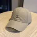 Lightweight quick-dry baseball cap for women, breathable outdoor sports running sun hat khaki. - Adult 54-60 Adjustable / Coffee