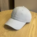 American vintage light blue baseball cap with small embroidery, casual street style. - Adult 54-60 Adjustable / Light Blue