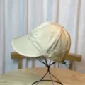 Sombrero de sol beige con ala corta y cordones ajustables traseros para mujer verano - Adulto 54-60 Ajustable / Caqui