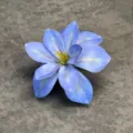 Testa di fiore artificiale blu in seta fiore finto per matrimonio fai da te decorazione accessorio - Blu
