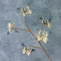 3D artificial butterfly branch ornament, realistic home decor window display photo prop. - 5 Small Heads 1