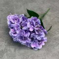 Purple artificial hydrangea flower detail close up wedding decoration floral arrangement - Purple Blue
