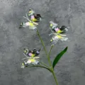 3D printed butterfly artificial flower branch home decor window display photo prop fake plant - 3 Small Heads 12