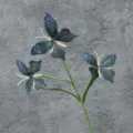 3D printed butterfly branch artificial flower for home decor window display and photography prop - 3 Small Heads 9