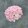 Artificial pink hydrangea single stem flower for wedding home decorative display use. - Deep Pink