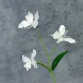 3D printed artificial butterfly flower branches home decor simulation plants photography props - 3 Small Heads 3