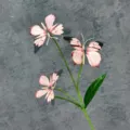 Artificial butterfly branch home decoration faux flower green plant aesthetic ornament SKU display - 3 Small Heads 5