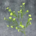 Rama de flor verde artificial planta falsa para la decoración del hogar y bodas. - Verde