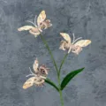Artificial butterfly branch decoration, 3D printed imitation flower branch for home decor. - 3 Small Heads 8