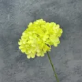 Artificial yellow hydrangea flower stem, fake floral decor for wedding home party decoration. - Yellow