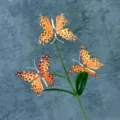 3D artificial butterfly branch simulation flower home decor window display shooting props ornament - 3 Small Heads 2