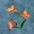3D printed artificial butterfly branch decoration home decor fake flower photography prop variant - 3 Large Heads 6