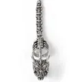 Punk gothische draak knokkelring, vintage zilveren metalen rocker harnas ring voor man. - Open Verstelbaar / Hannya Masker Gewricht Ring (Vintage)