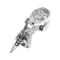 Vintage punk stijl zilver draak knokkel ring gothisch rock klauw harnas ringen - Open Verstelbaar / Slang Gewricht Ring 11