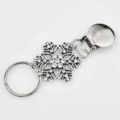 Clip chapeau flocon de neige strass, accessoire de rangement sac à dos bagage métal. - 7