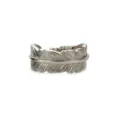 Bague plume argente style vintage hip hop anneau ouvert reglable pour homme femme - Ouvert Ajustable / Style Plume Enveloppée
